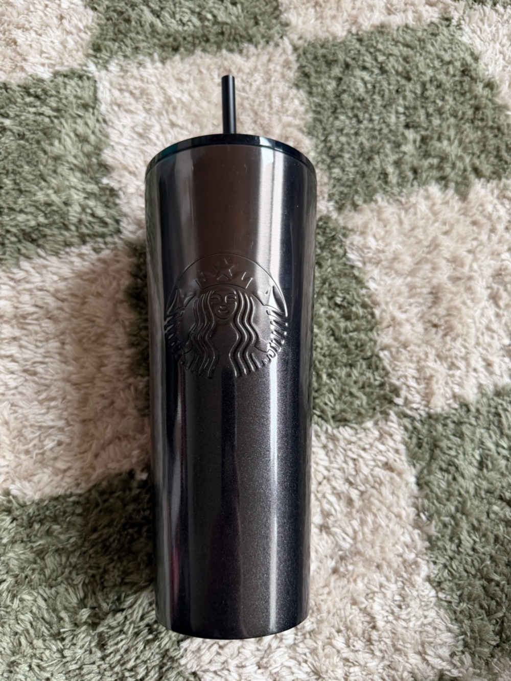 Starbucks Metallic Black Slim Tumbler